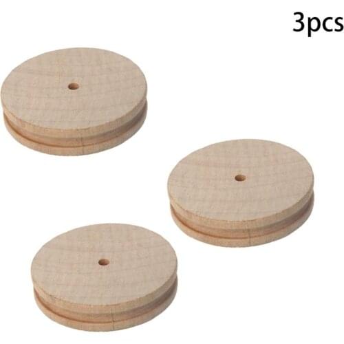 Utoolmart Leather Tool Edge Polishing Slicker Sandalwood Leathers Craft DIY Tools Tip Burnisher Grinding Rod Household Supplies