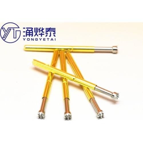 YYT 10PCS Test pin P125-H 9-pin plum blossom head type 2.0mm test pin Probe Thimble Pogo pin