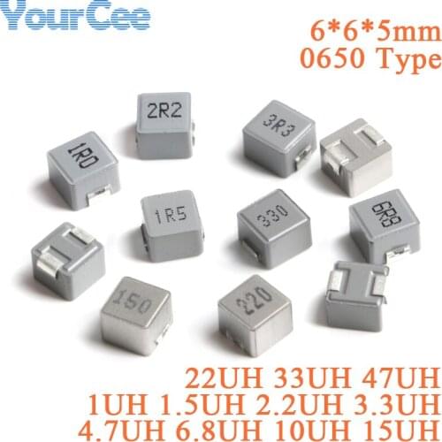 50 pcs 7*7*4 22UH 220 Shielded Inductors SMD Power Inductors