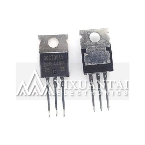 10pcs/lot 100% New original 30CTQ045PBF TO-220 Schottky rectifier 30A 45V