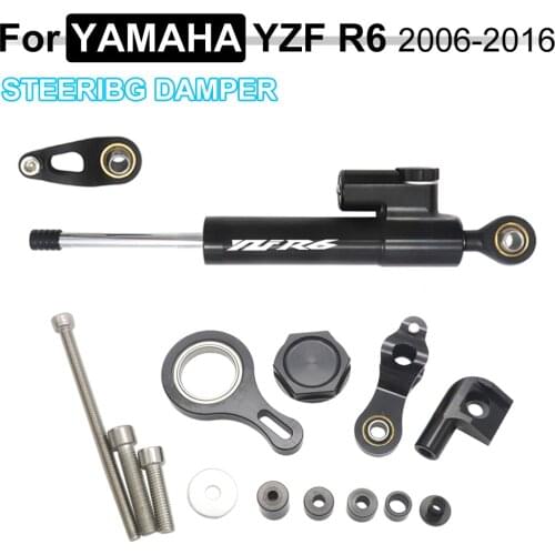 FREE SHIPPING For YAMAHA YZF R1 2002-2017 R6 2006-2016 2015 2014 2013 Motorcycle Steering Stabilizer Damper Mounting Bracket Kit