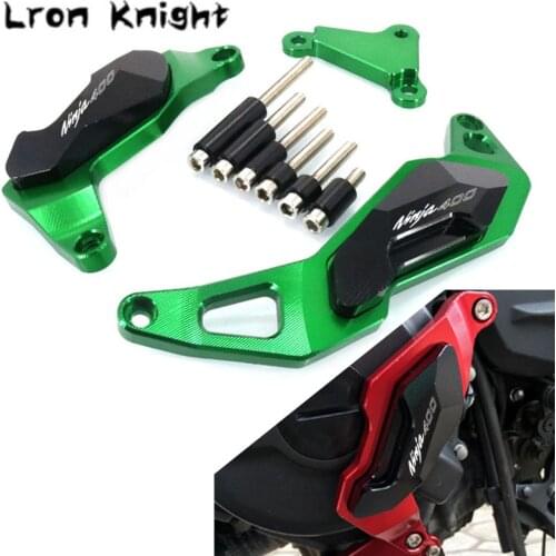 For KAWASAKI NINJA400 NINJA 400 2018 2019 2020 Motorcycle CNC Engine Crash Guard Stator Frame Slider Protector LOGO NINJA400