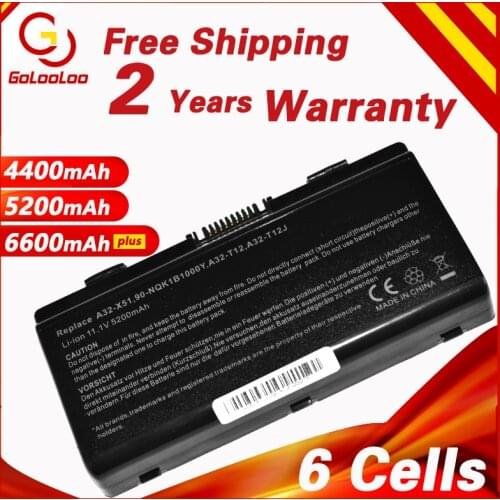 Golooloo A31-T12 A32-T12 A32-X51 Laptop Battery for Asus T12 T12C T12Er T12Fg T12Jg T12Mg T12Ug X51H X51L X51R X51RL X58 X58C