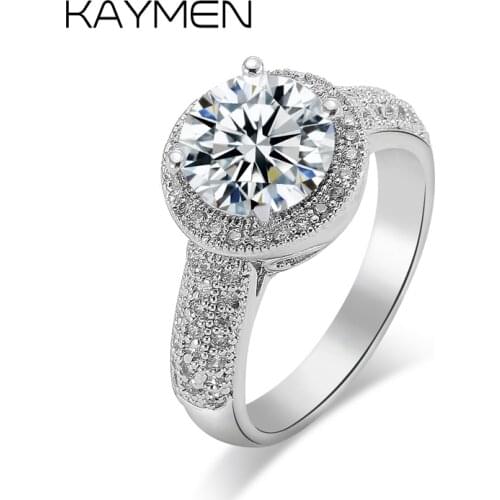 Белые кольца KAYMEN JEWELRY China At AliExpress