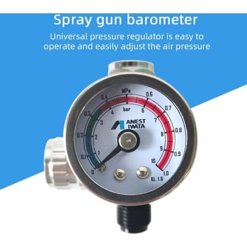 Spray Gun Pressure Regulating Valve Gauge Air Pressure Regulating Gauge Gun Tail Water Grid Pressure Gauge