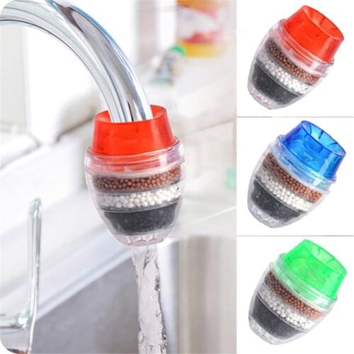 Kitchen Tap Water Purifier Household Faucet Five Layer Water Filter Activated Carbon Filter Mini Faucet Purifier Kitchen Tools