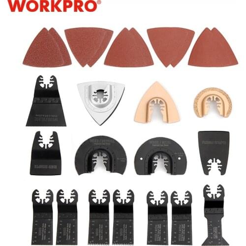 WORKPRO 25PC Saw Blades Multi Tool Oscillating Saw Blades for Dremel Bosch Quick Release Saw Blades for Metal/wood