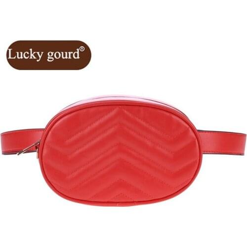 OURCIAO Fashion Mini Small Pockets Waist Pack Women High Quality PU Leather Cross Body Packs Ladies Chest Belt Bags Z883