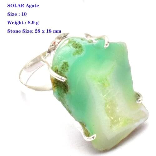 Genuine Agate Quartz Lapis Lazuri Labradorite Ametrine Jasper Dendrite Opal Turquoise Emerald Ring Silver USA Size : 9