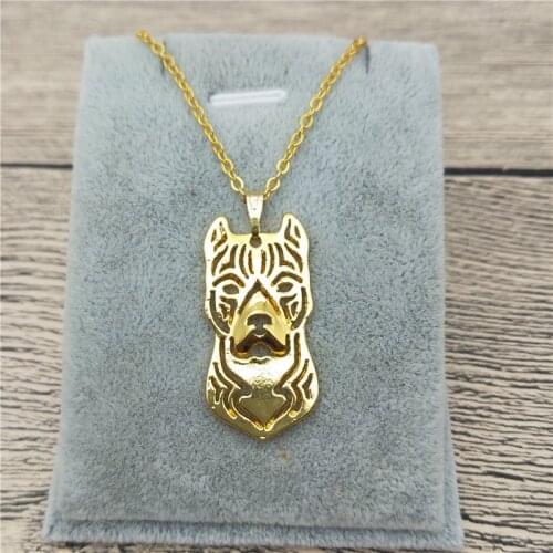 New American Staffordshire Terrier Necklace Trendy Pit Bull Terrier Pendant Necklace Women Pet Jewellery Female Male Gift