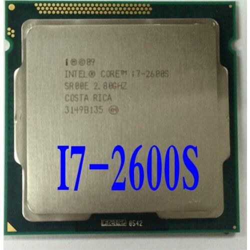 Lntel i7 2600S CPU Processor Quad-Core 2.8Ghz /L3=8M/65W LGA 1155 Desktop CPU (working 100% Free Shipping)