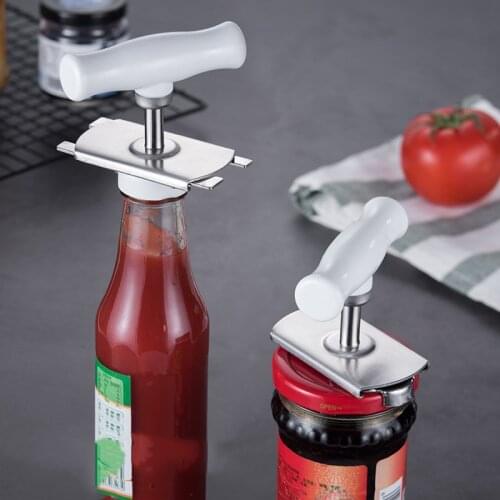 Adjustable Jar Opener Stainless Steel Lids off Jar Opener Bottle Opener Can Opener for 1-4 inches Kitchen Gadgetde