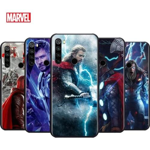 Marvel Avengers Super Hero Thor For Xiaomi Redmi Note 4 4X 5 5A 6 7 8 8T 7S 9S 9T 10 10S 5G Pro Prime Max Balck Soft Phone Case