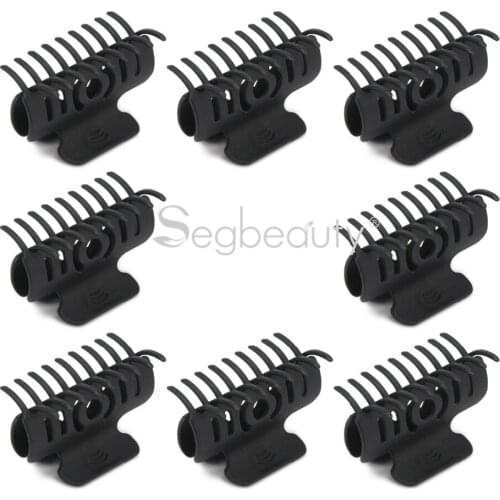 Segbeauty French Fashion Hair Claws Medium Tubular Rake Hair Clamps Spiked and Rounded Teeth, Strong Holding Power Jaw Clips