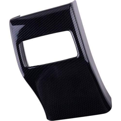 Carbon Fiber Style Rear Seat Air Vent Outlet Cover Anti Kick Trim Fit For Toyota Corolla Hatchback 2019 2020