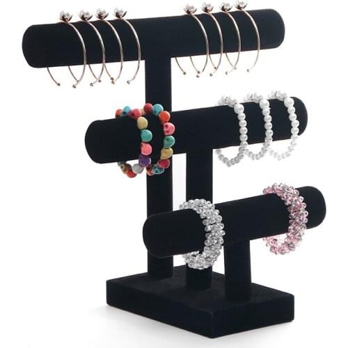 2 or 3 Tier T-Bar Bracelet Display Stand Holder For Jewelry Storage Jewelery Display Holder juwelen opbergen organizador joyas