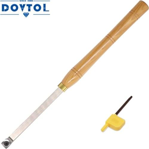 Woodturning 18.5 Inches Carbide Tipped Lathe Wood Turning Tools Rougher Chisel Tool Bar with 15mm Square Radius Carbide Insert