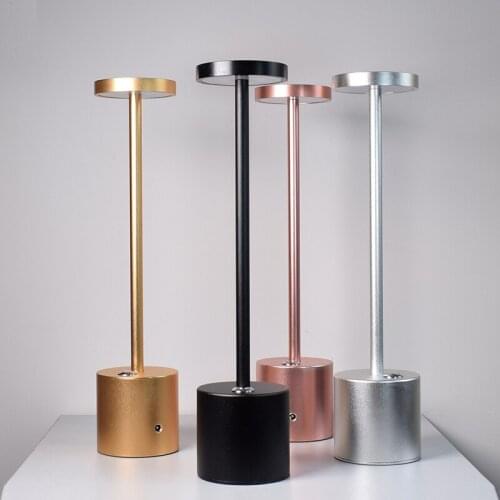 Convenient Led Table Lamp Touch Sensor Standing Bar Lamps For Bedroom Bedside Wine Table Coffee Shop Art Decor USB Night Lights