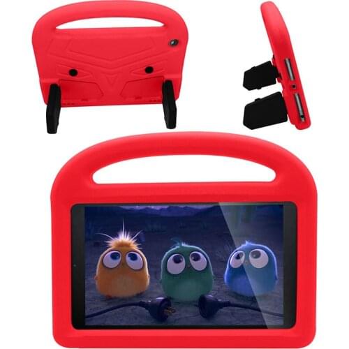 Kids Safe EVA Cover with Handle for Kindle Fire HD 8 2016 2017 2018 Universal Shockproof Funda Stand Case+Pen