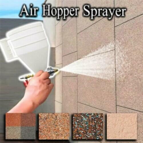 Air Hopper Sprayer Spray Paint Texture Tool Coating Portable for Wall Drywall Home In Stock