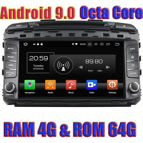 WANUSUAL Octa Core Android 9.0 Car DVD GPS Navigation For KIA SORENTO 2015 Autoradio Player Magnitol 2Din Media Center Video MP4