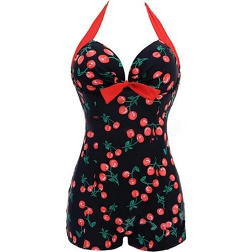 2020 Sexy Women One-piece Bathing Suit Dotted Beachwear Push Up Monokini Swimsuit Swimwear