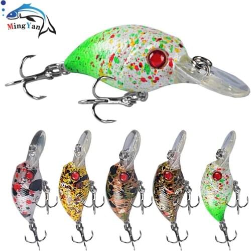 1PCS 4.5cm 3g Crankbait Fishing Lure Quality Minnow Lure 3D Eyes Plastic Hard Bait Pesca Artificial Jig Wobblers Fishing Bait