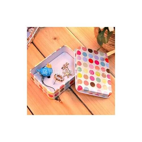 100pcs/lot, tin sheet small storage box Creative flash card candy box girls gift