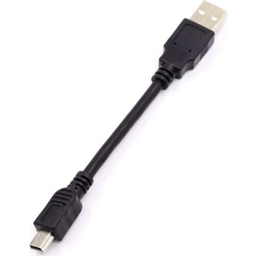14cm Short USB2.0 High Speed USB 2.0 Cable Extension Cable A Male To Mini 5-pin B Male USB Adapter Laptop Cable New Arrival