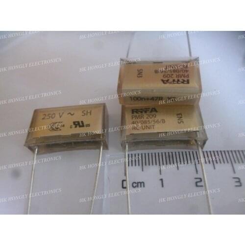2PCS 6PCS PMR209MC PMR209 250V 100n+47R 250VAC 0.1uf+47R X2 P=20.3MM CAPACITOR