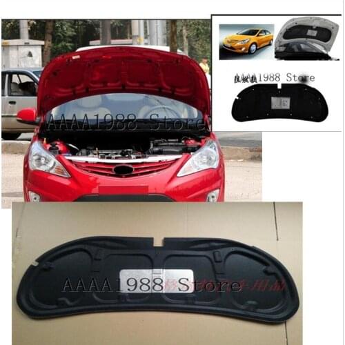2010 2012 2013 for Hyundai Solaris Verna Heat Sound Insulation Cotton Front Hood Engine Firewall Mat Pad Cover Noise Deadener