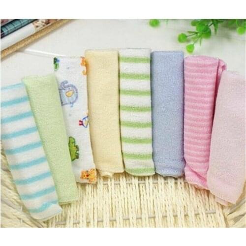 8Pcs Newborn Baby Infant Bath Towel Washcloth Bathing Feeding Wipe Cloth Soft Handkerchief