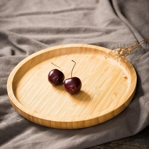 Bamboo Tea Tray, Dry Brewing Table, Hotel Tea Table, Round Tray, Japanese Fruit Tray, Tea Serving Tray
