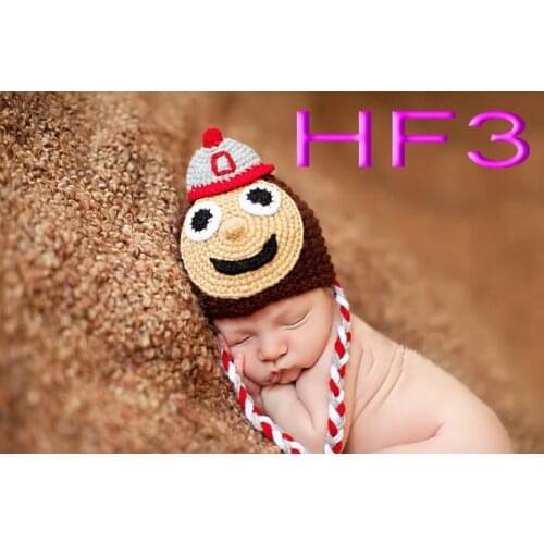 Free shipping, Crochet Childrens cartoon hat ,baby Photography prop 100% cotton