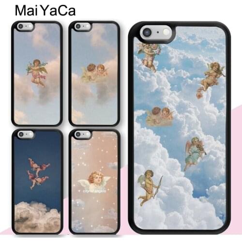 MaiYaCa Angels Aesthetic Aesthetics Skin Case For iPhone XS Max XR X 12 mini 11 Pro Max SE 2020 6S 7 8 Plus 5S Cover Coque