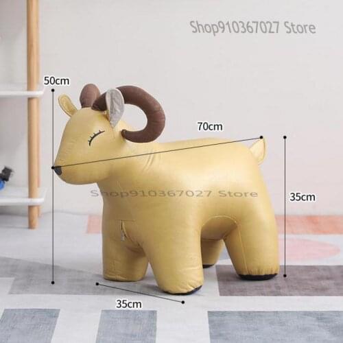 Childrens Sofa Low Stool Creative Animal Elephant Cartoon Household Shoe Changing Stool Small Bench Net Red Cute Pet Stool
