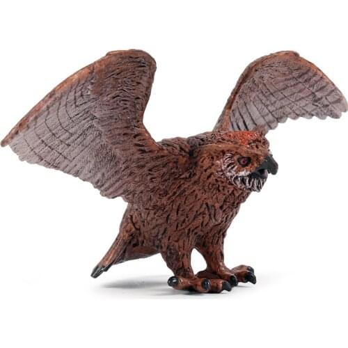 Eagle Owl Animal Figure Collectible Toys Birds Animal Cognition Action Figures Kids Plastic Model Toys