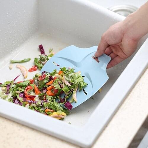 Household Sink Cleaning Assistant Kitchen Cleaning Spatula and Sink Residue Filter Easy To Clean and Hangable Design