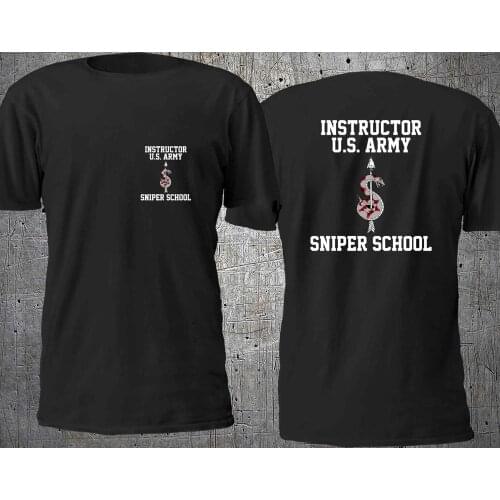 US Army Sniper School Marine Special Force T-Shirt. Summer Short Sleeve Mens T Shirt Men Cotton Tees Harajuku Streetwear