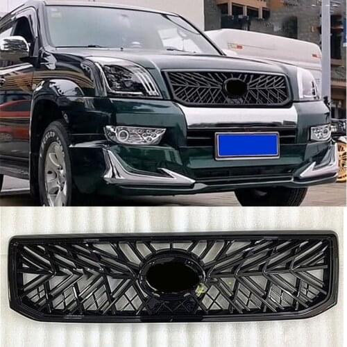 For Toyota Land Cruiser Prado LC120 2700 4000 2003-2009 ABS Chrome Front Grille Grill Trim