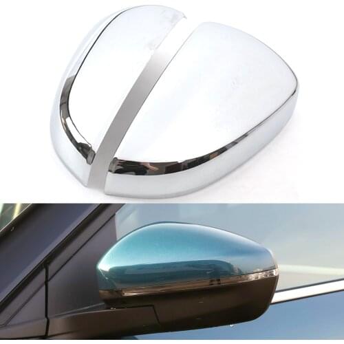 Chrome ABS Rearview Mirror Decorative Cover For CITROEN C5 Aircross 2017 2018 Carbon Look Car Detector Stick Styling