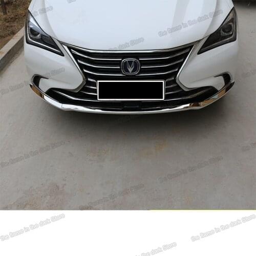 Lsrtw2017 Stainless Steel Car front bumper trim for Changan Eado 2018 2019 2020 2021 Accessories Auto Sticker decoration styling
