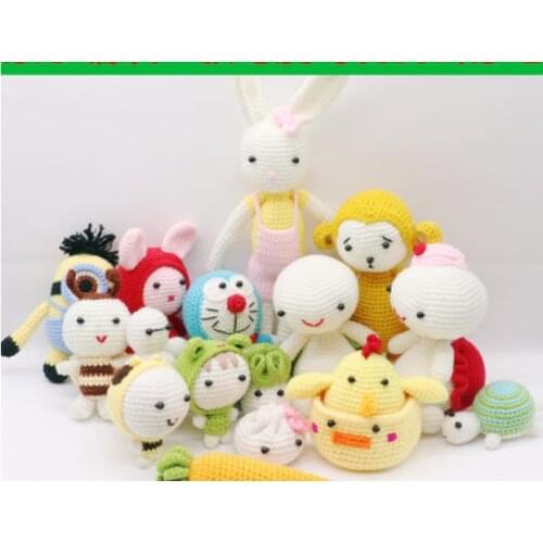 Handmade diy Material package Knitting wool Plush unfinished toy bag crochet Pendants lantern with weaving tools