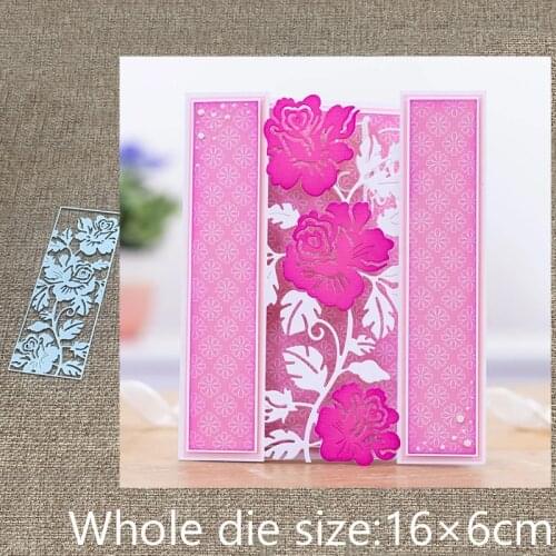 New Design Craft Metal stencil mold Cutting Dies rose flower background scrapbook die cuts Album Paper Card Craft Embossing
