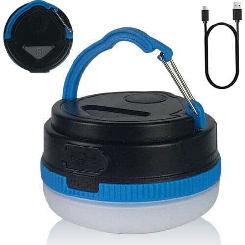 Keumer New Rechargeable LED Tent Light Camping Light Magnetic Base Tent Lantern, Battery USB charging Lightweight Backpack Lamp