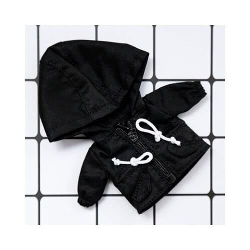 OB11 doll dress size New Korean version of the western style coat trench coat British style hoodie top coat black green khaki