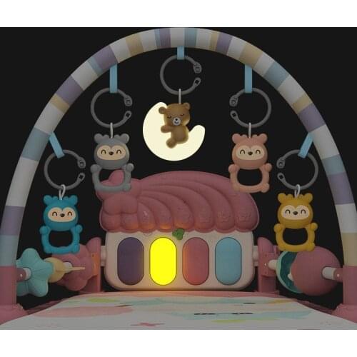 Early Education Puzzle Pedal Piano Newborn Baby Toy Multifunctional Fitness Rack Baby Safety Fence