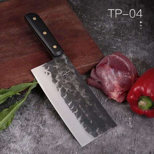 DENGJIA Carbon Steel Knife Forged High Quality Slicing Knife Handmade Cleaver Master Chef Knife