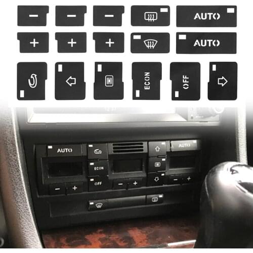 1 Pcs Car Air Condition AC Climate Control Button Repair Stickers Decals For Audi A4 B6 B7 2000-2004 For GMC Chevrolet 2007-2015