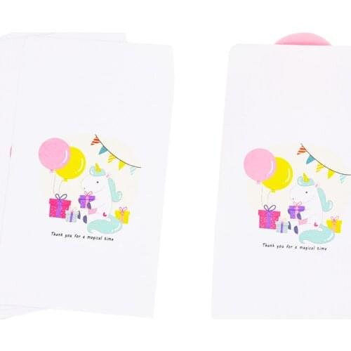 20pcs white Candy Package Gift Bags Kraft Paper Bag Envelope for Birthday Wedding Party Favors Supplies 7.3x12.5cm